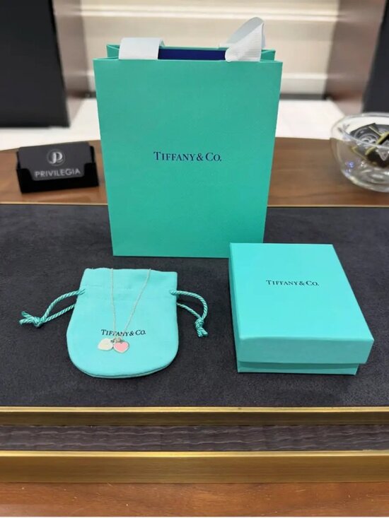 Tiffany&Co. Return to Tiffany Series Double Heart Tag Necklace for Women - Picture 3 of 3